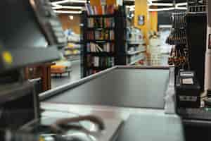 Free photo empty cashier work place