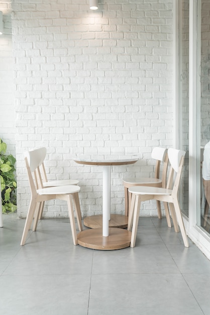 Free Photo empty chair in restaurant