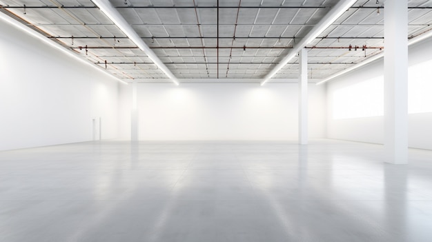 Free Photo empty room background with white walls