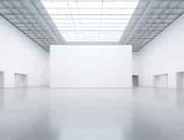 Free photo empty room background with white walls