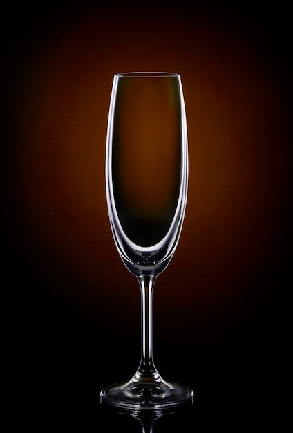 Empty wine glass