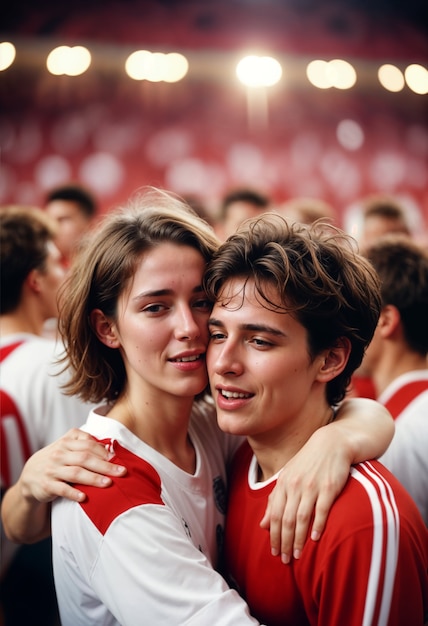 England fans watching the euro cup finale