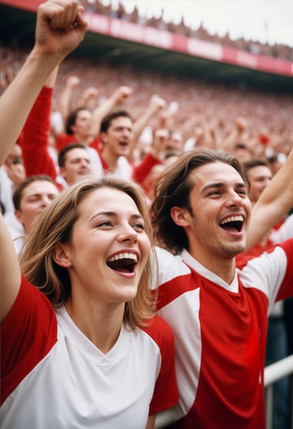 England fans watching the euro cup finale