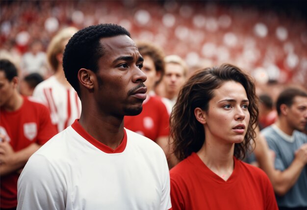 England fans watching the euro cup finale