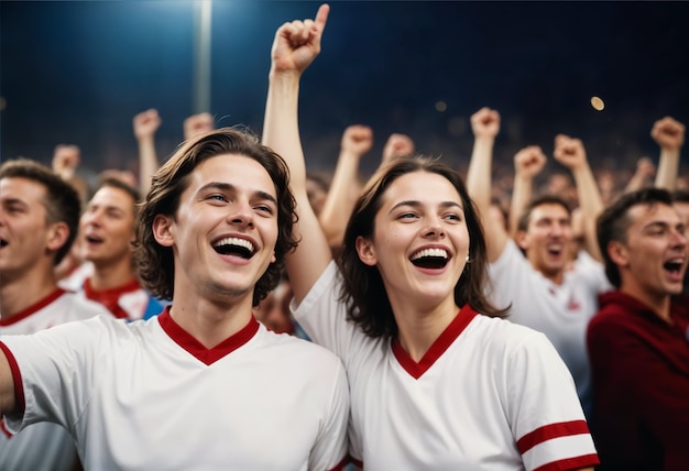 England fans watching the euro cup finale