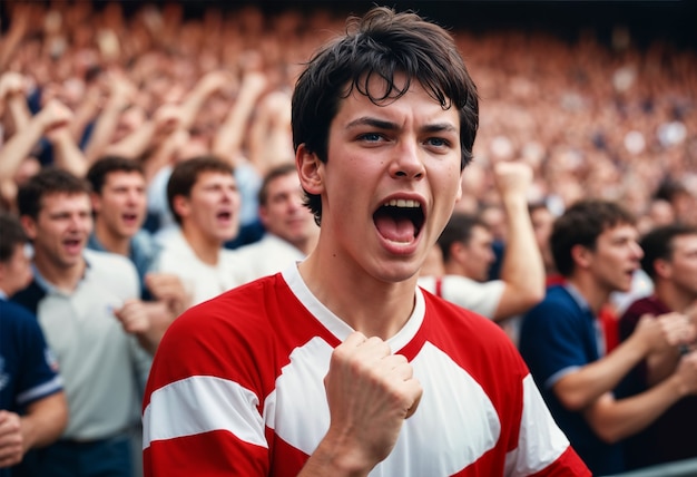 England fans watching the euro cup finale