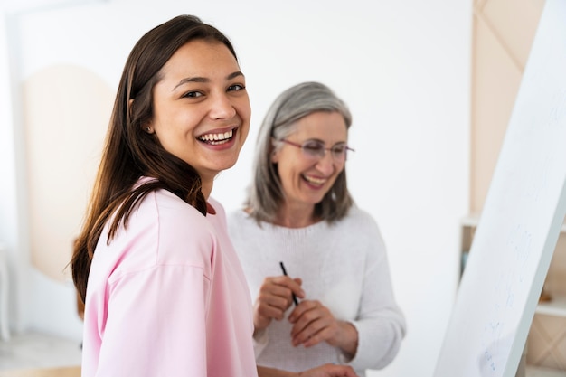 English teachers doing a class together