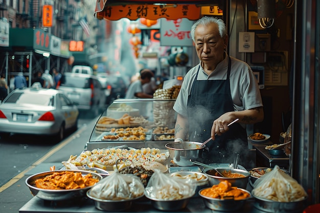 Enjoying street food fest