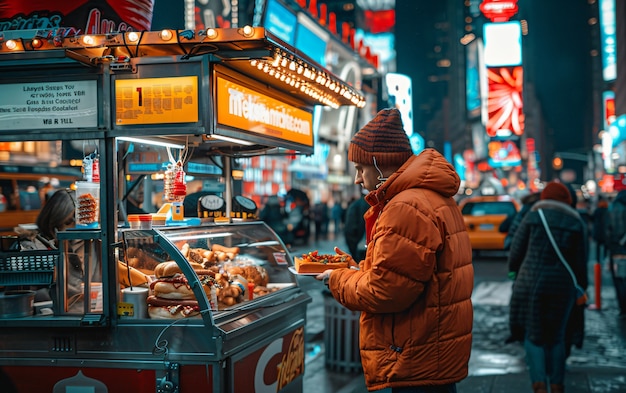 Enjoying street food fest