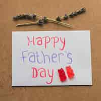 Free photo envelope and flower for father's day