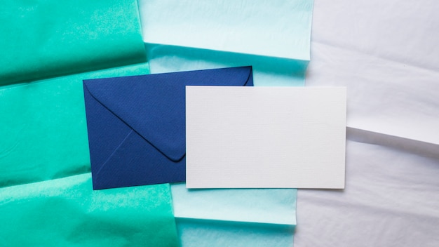 Free photo envelope on gradient paper line