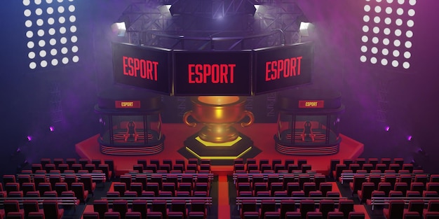 Free Photo esports presentation background 3d illustration