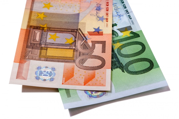 Free photo euro 50 and 100 money bills