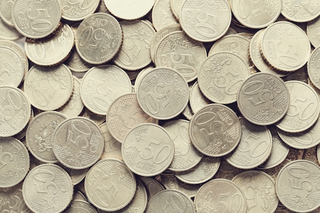 Free photo euro coins