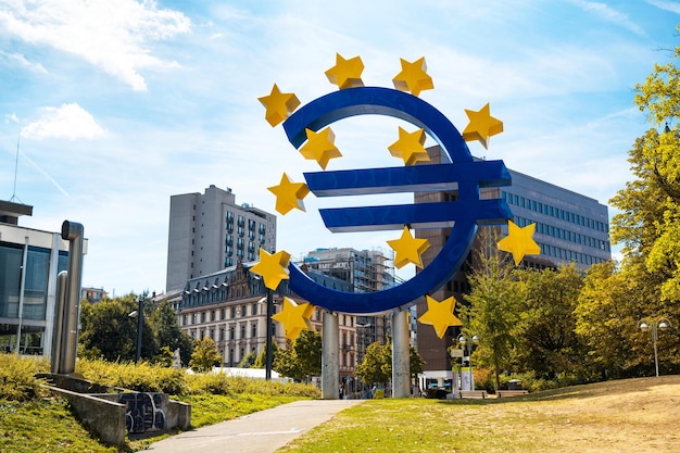 The EuroSkulptur in Frankfurt downtown Germany