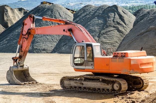 Free Photo excavator construction machine