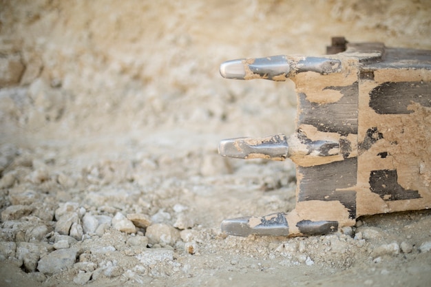 Free Photo excavator for digging on day light outdoors