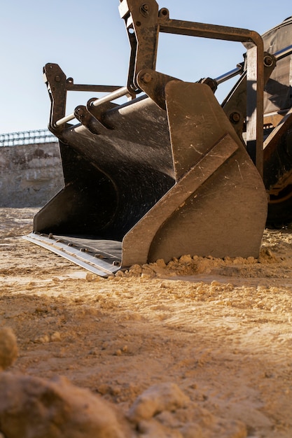 Free Photo excavator digging in the ground on day light