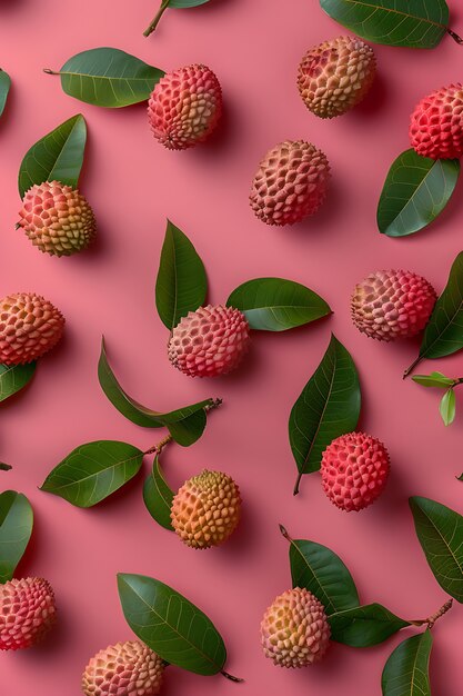 Exotic fruits pattern