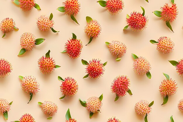 Exotic fruits pattern