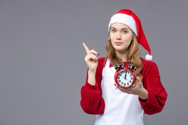 Expressive young cook posing for winter holidays