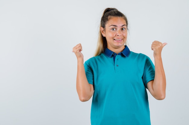 Expressive young girl posing in the studio