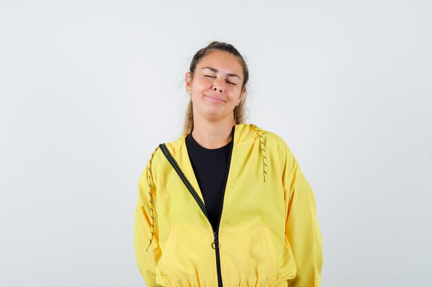 Expressive young girl posing in the studio