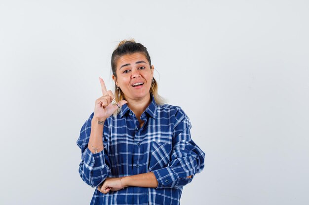 Expressive young girl posing in the studio