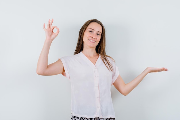 Expressive young girl posing