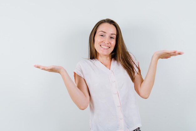 Expressive young girl posing