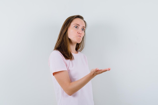 Expressive young girl posing