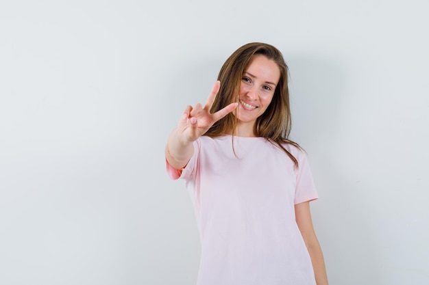 Expressive young girl posing