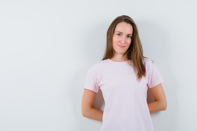 Expressive young girl posing