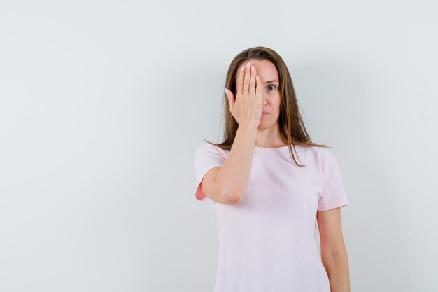 Expressive young girl posing