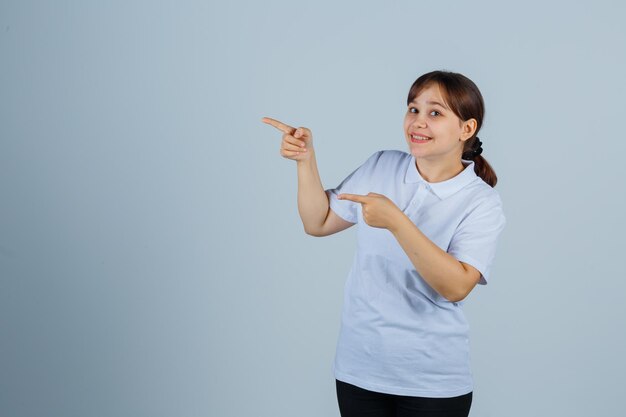 Expressive young girl posing