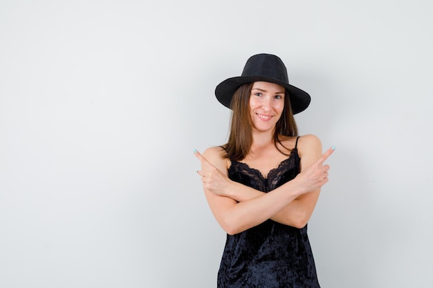 Expressive young lady posing in the studio