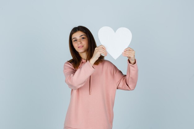 Expressive young lady posing in the studio