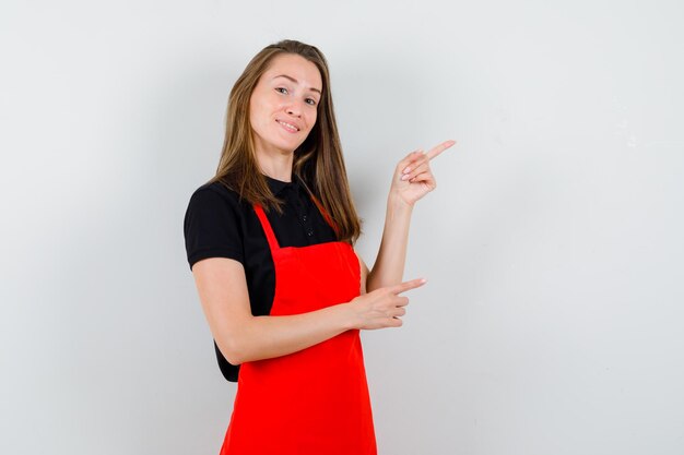 Expressive young lady posing in the studio