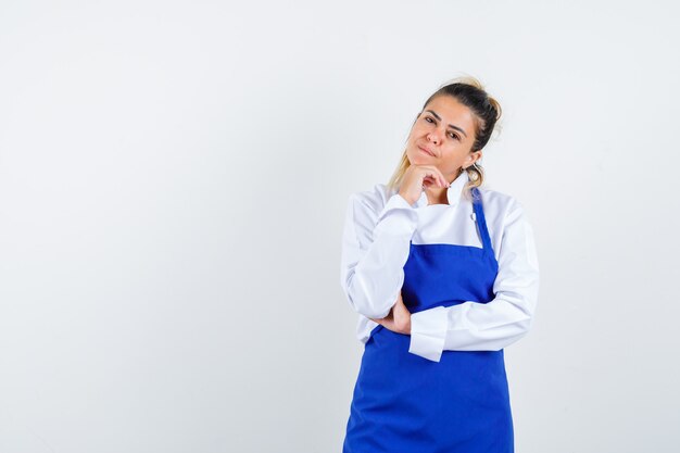 An expressive young lady posing