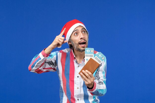 Expressive young man posing for Christmas