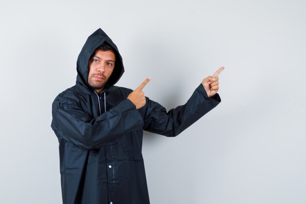 Expressive young man posing in the studio