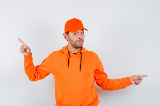 Expressive young man posing in the studio