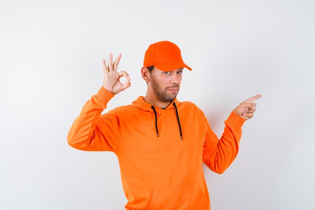 Expressive young man posing in the studio