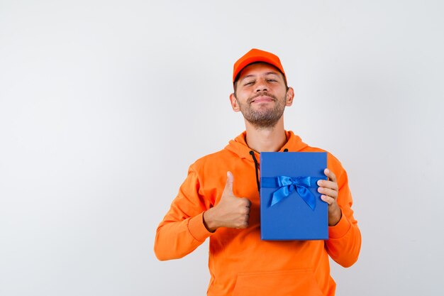 Expressive young man posing in the studio