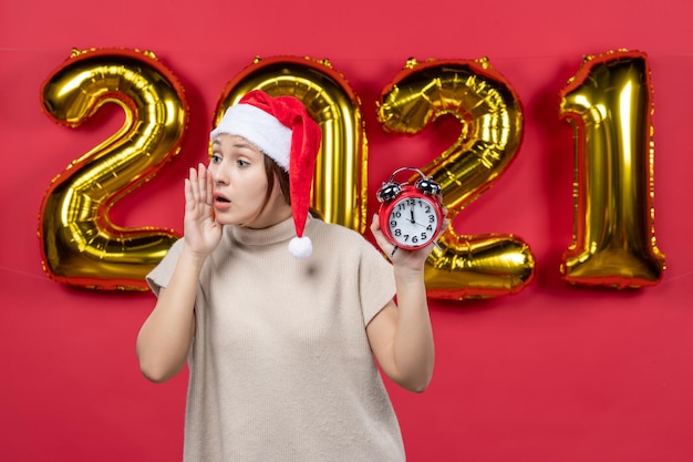 Free Photo expressive young person posing for new year eve