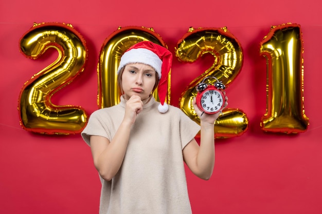 Free Photo expressive young person posing for new year eve