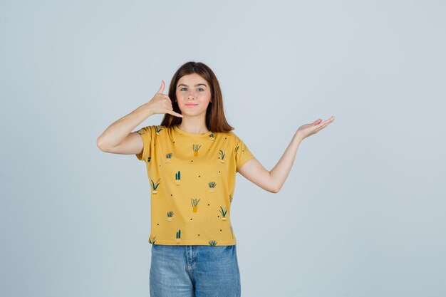 Expressive young woman posing in the studio