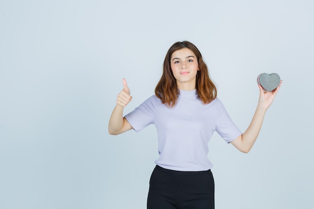 Expressive young woman posing