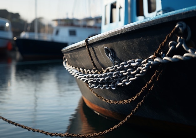 Free photo exterior detail of watercraft