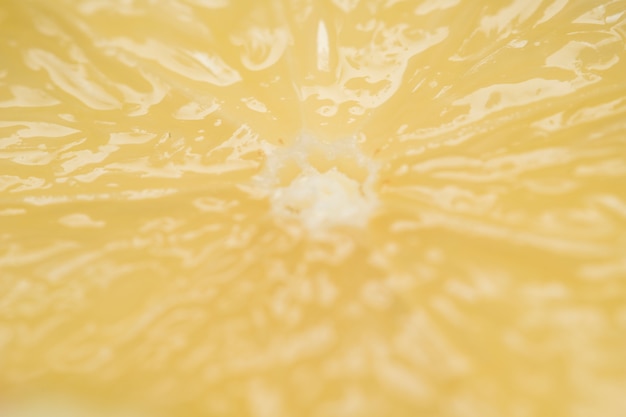 Extreme close-up lemon pulp